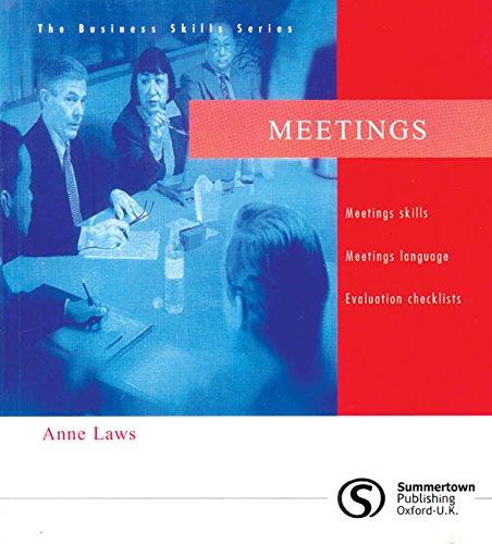 Goyal Saab Summertown Oxford The Business English Skils Series Meetings